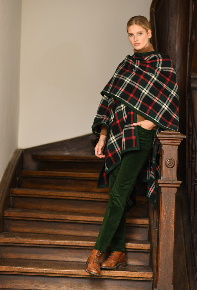 Plaid Karo, grün-rot-schwarz