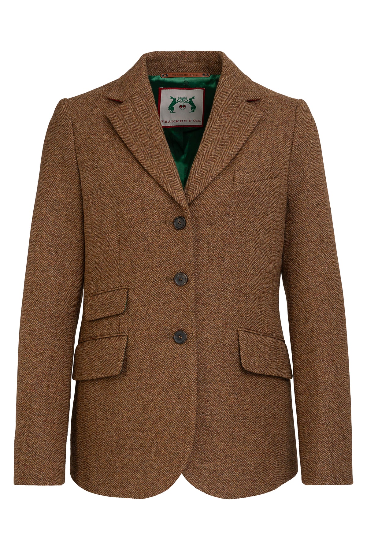 Blazer Fischgrat, braun