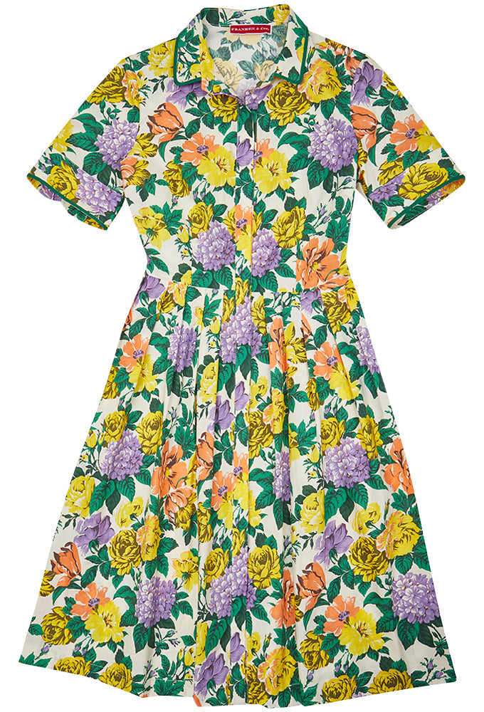 Kleid Hortensien + Rosen