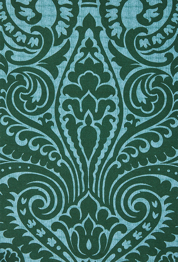 Kleid Ornament, grün/blau