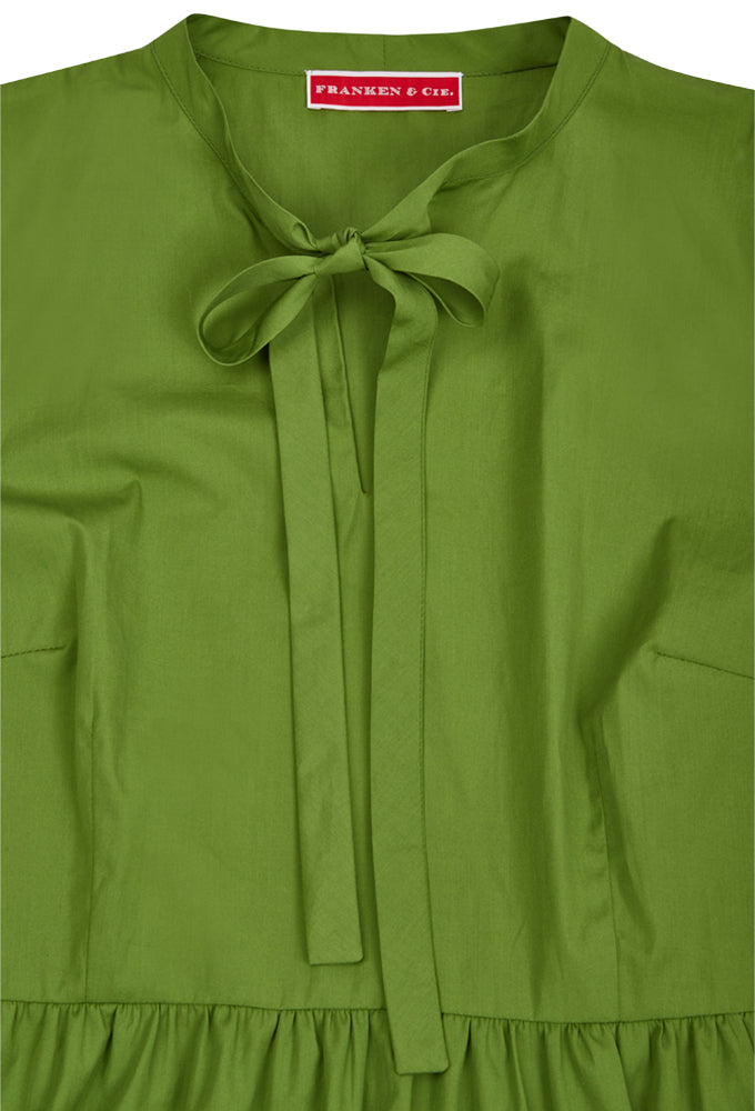 Kleid mit Schleife grün