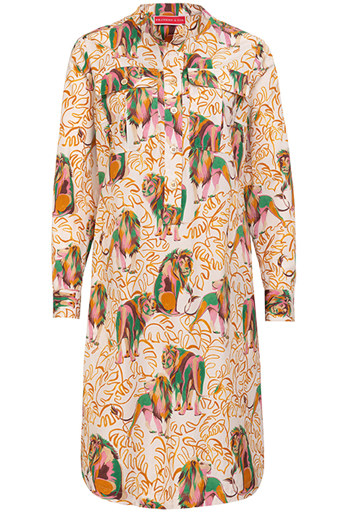Kleid "Löwen + Blätter"