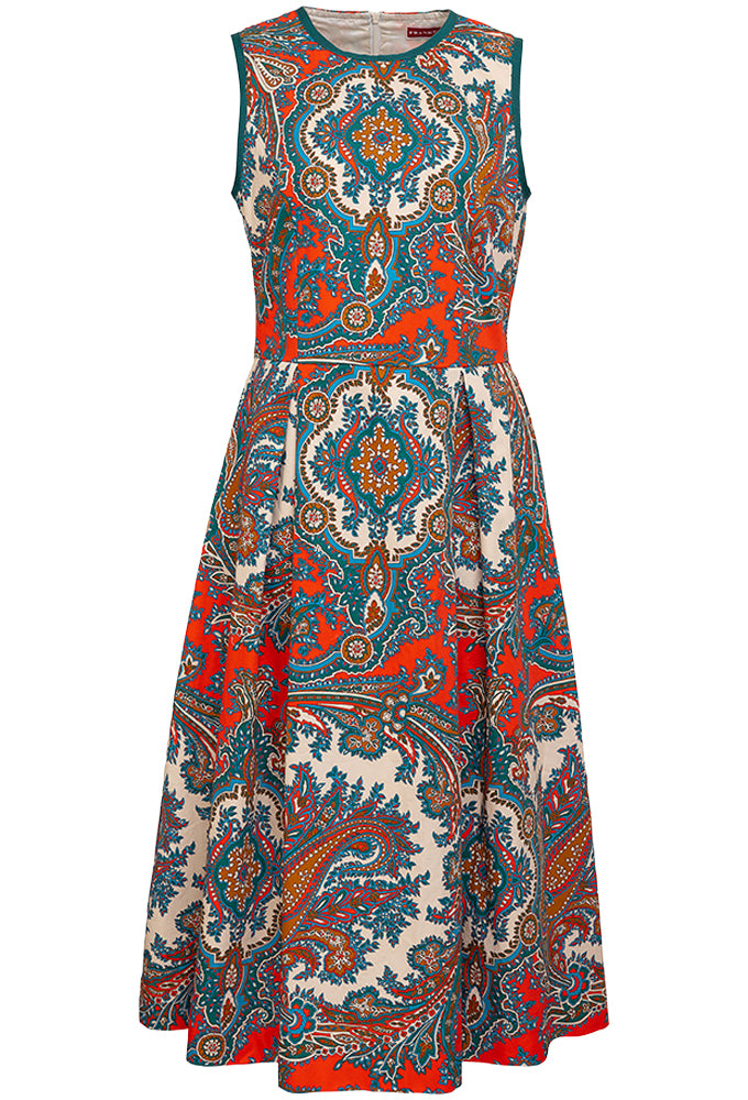 Kleid "Big Paisleys" Ärmellos