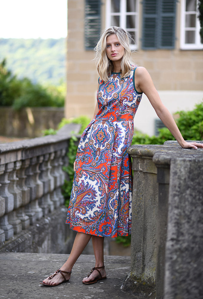 Kleid "Big Paisleys" Ärmellos