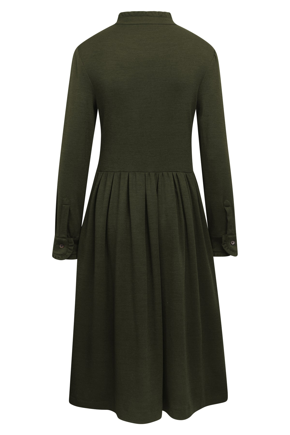 Kleid Wolljersey, oliv