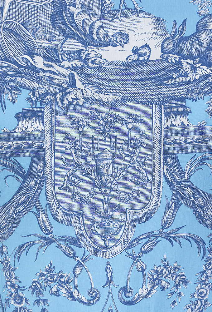 Kleid Toile de Jouy, blau
