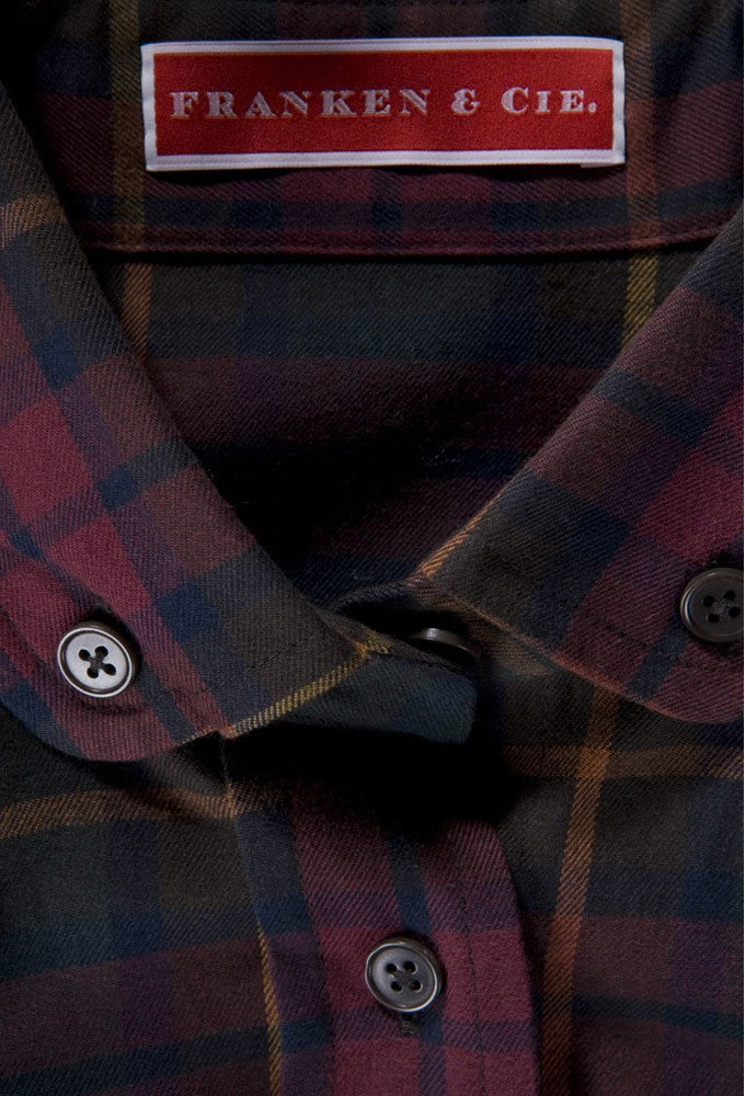 Bluse Flanellkaro, rot / grün / blau