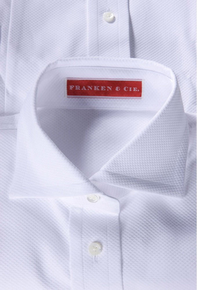 Bluse Waffelpiqué, weiß