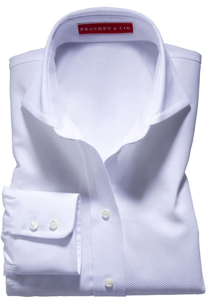 Bluse Waffelpiqué, weiß