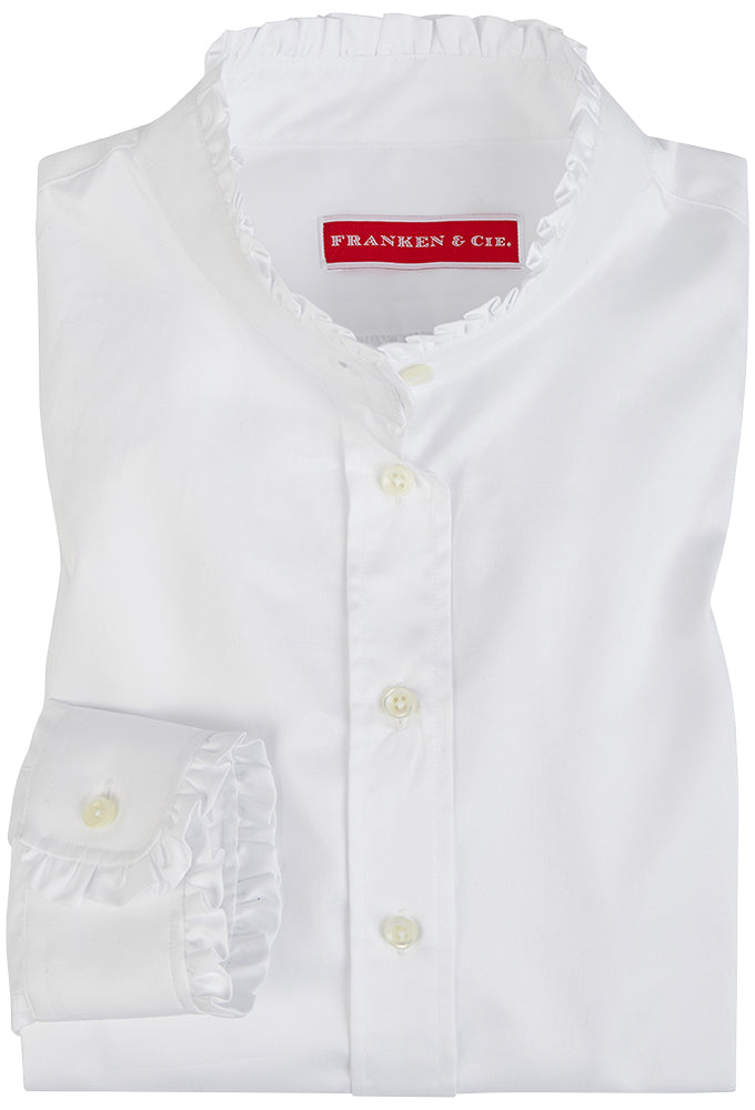 Bluse Twill, Rüschen
