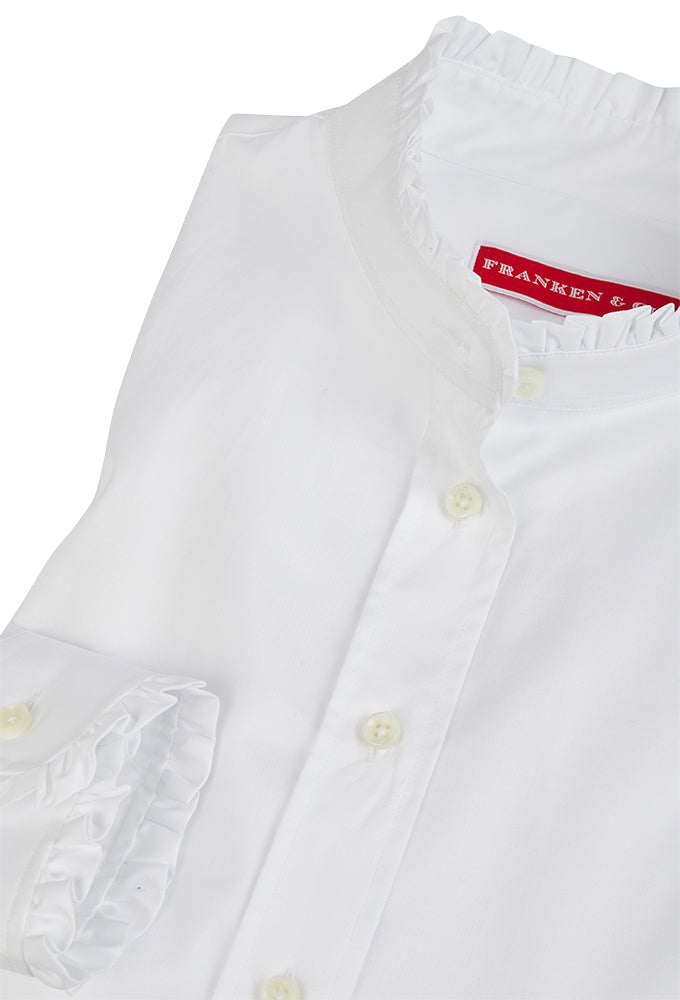 Bluse Twill, Rüschen