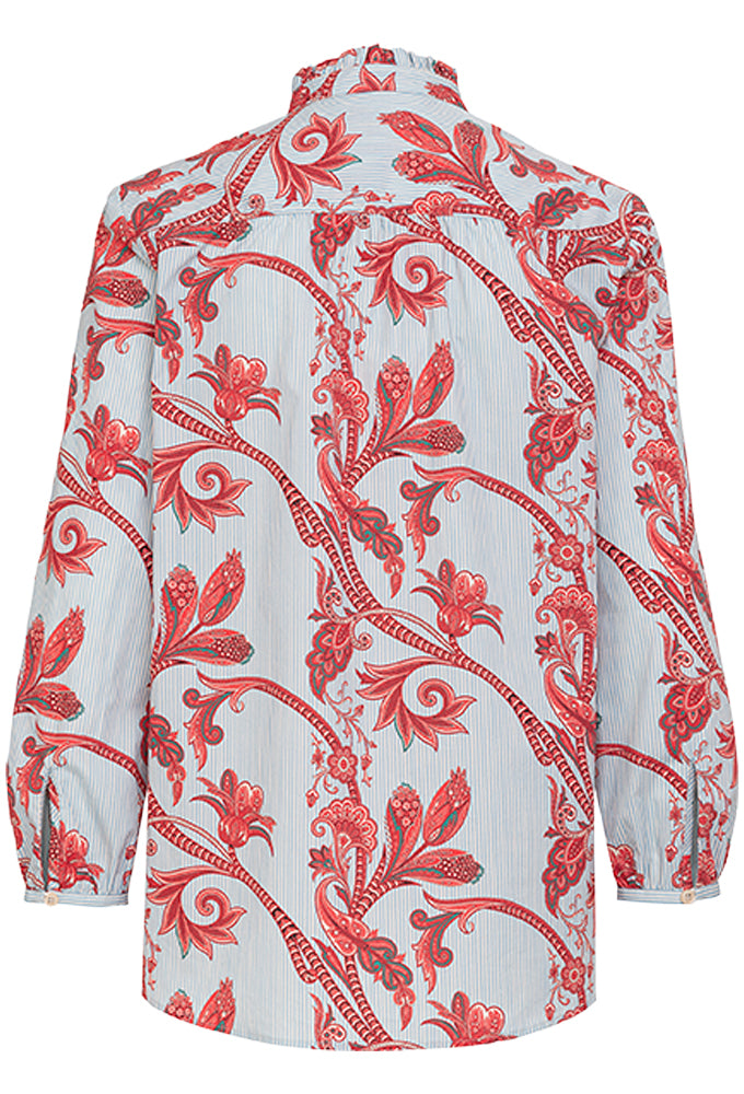 Bluse mit Rüsche