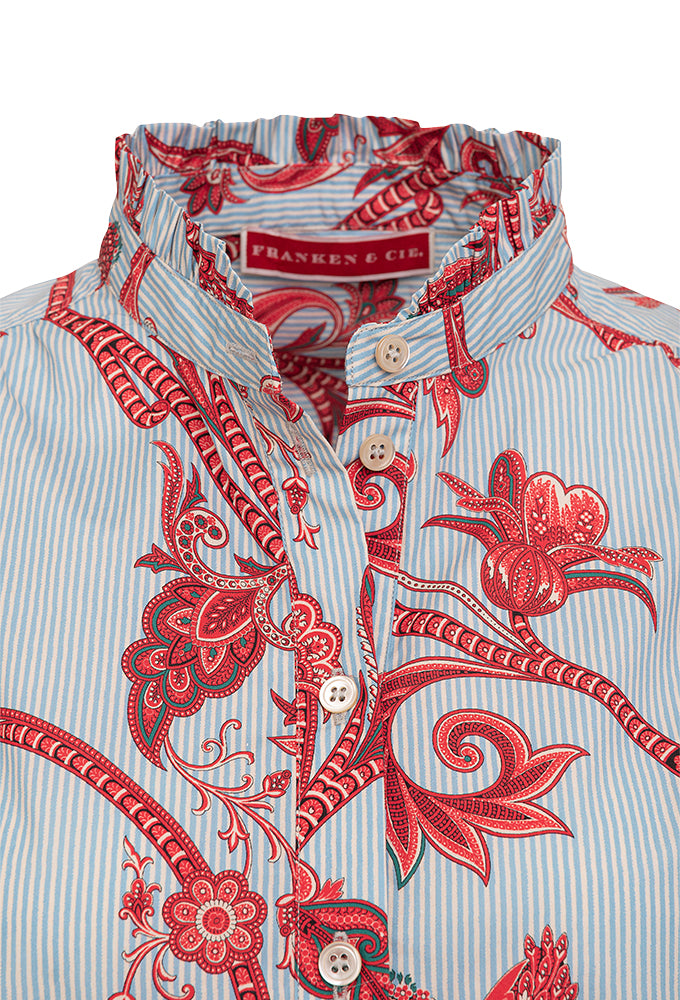 Bluse mit Rüsche