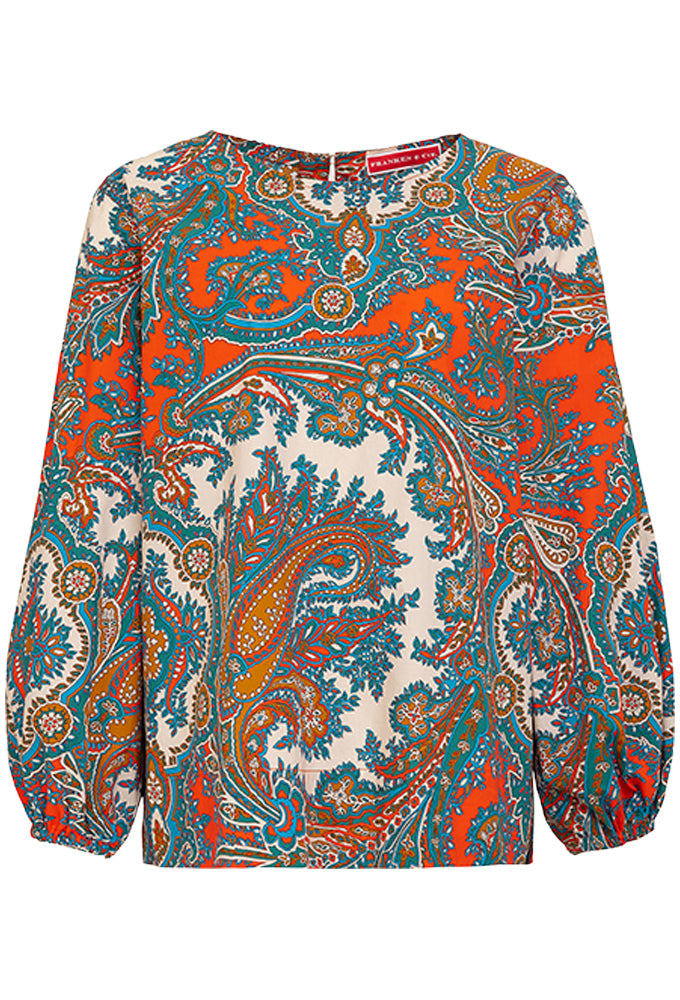 Bluse "Big Paisleys"
