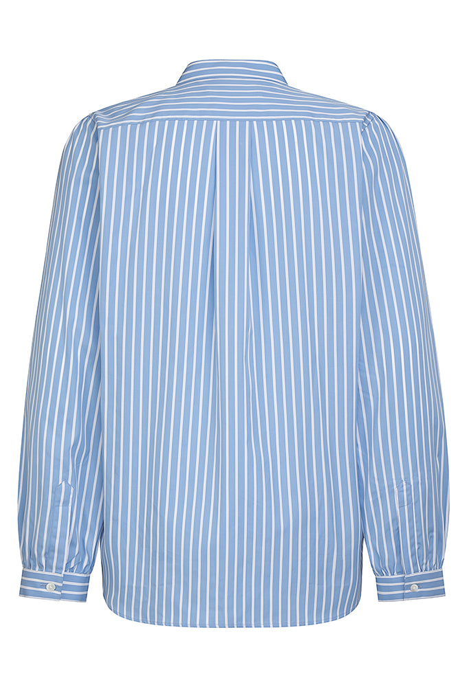 Bluse Stehkragen, Streifen