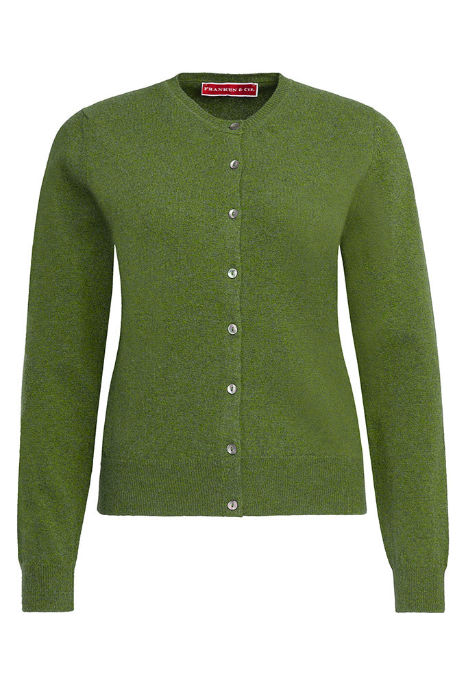 Cardigan Lambswool, grün