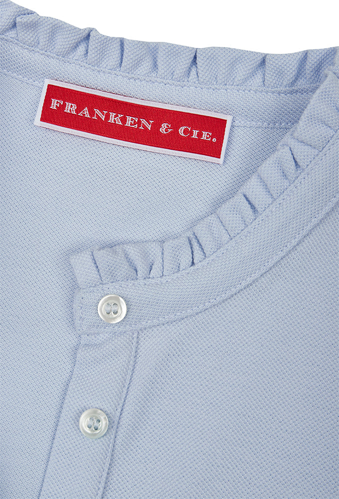 Piqué Shirt, hellblau