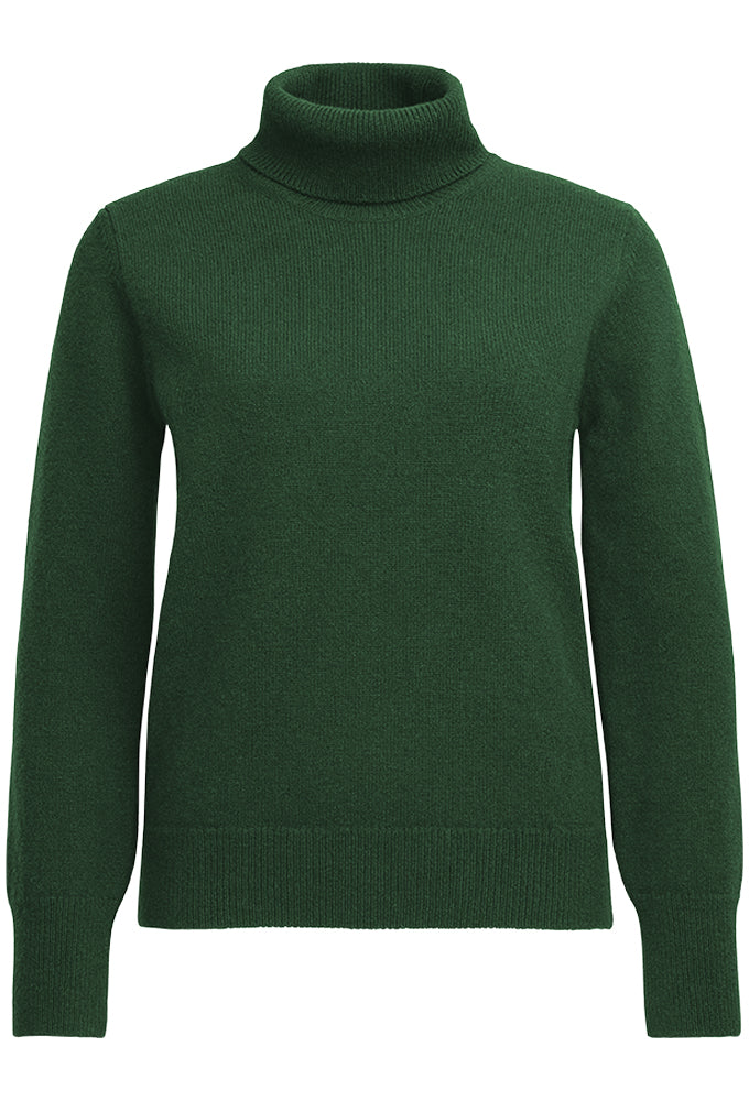 Rollkragenpullover 'Super Geelong', grün