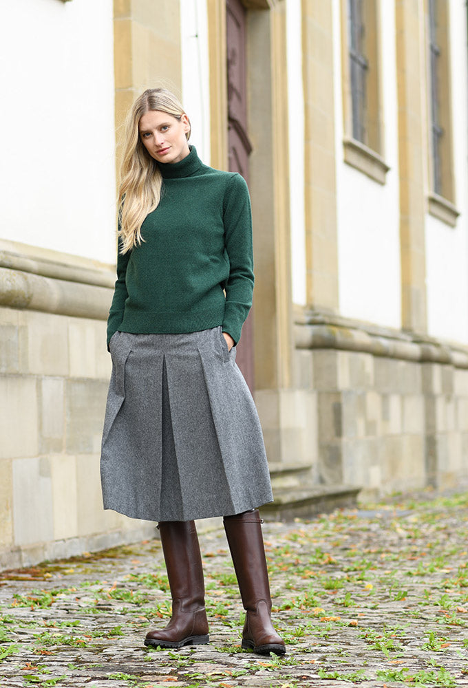 Rollkragenpullover 'Super Geelong', grün