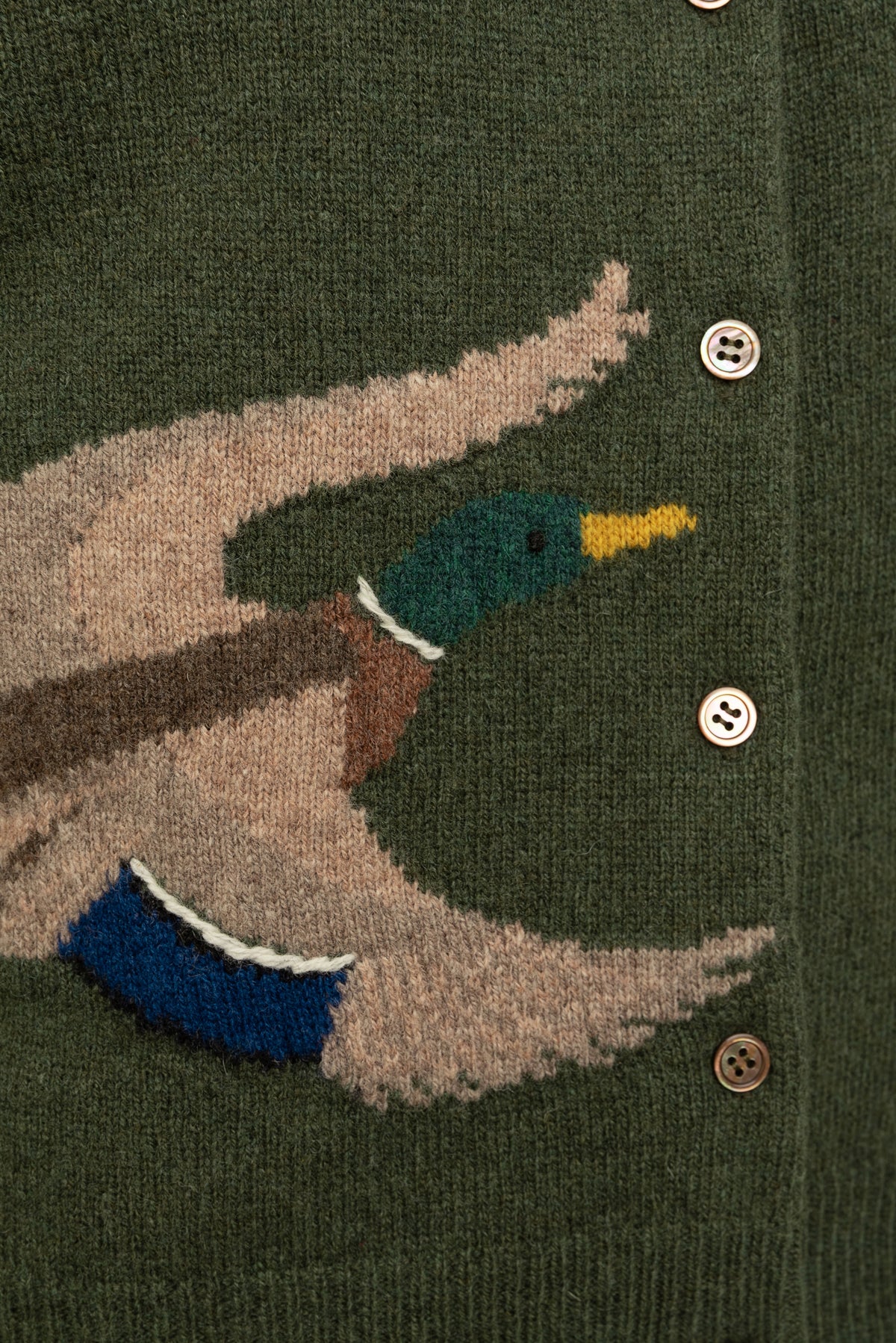 Strickjacke Lambswool, Enten