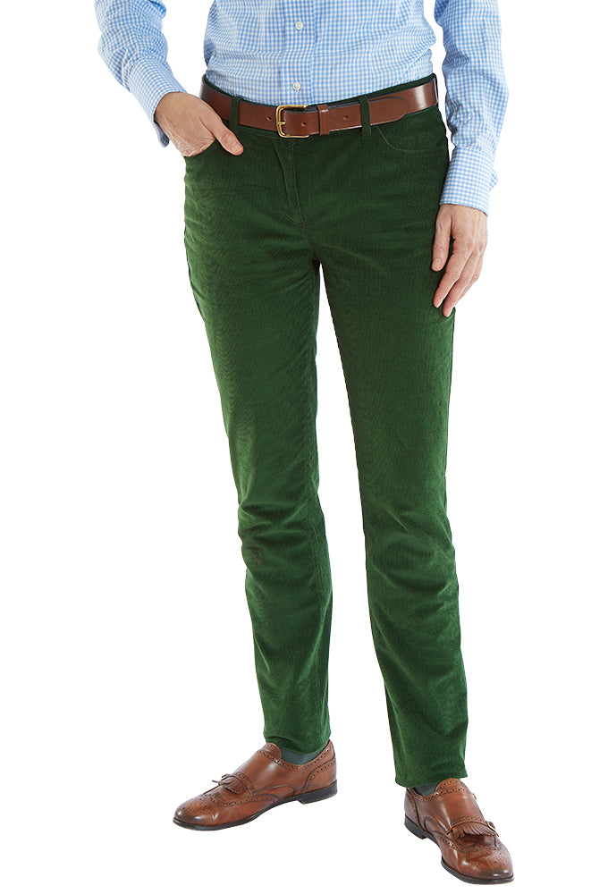 Cordhose grün
