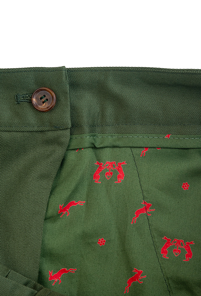 Hose Baumwoll Twill, grün
