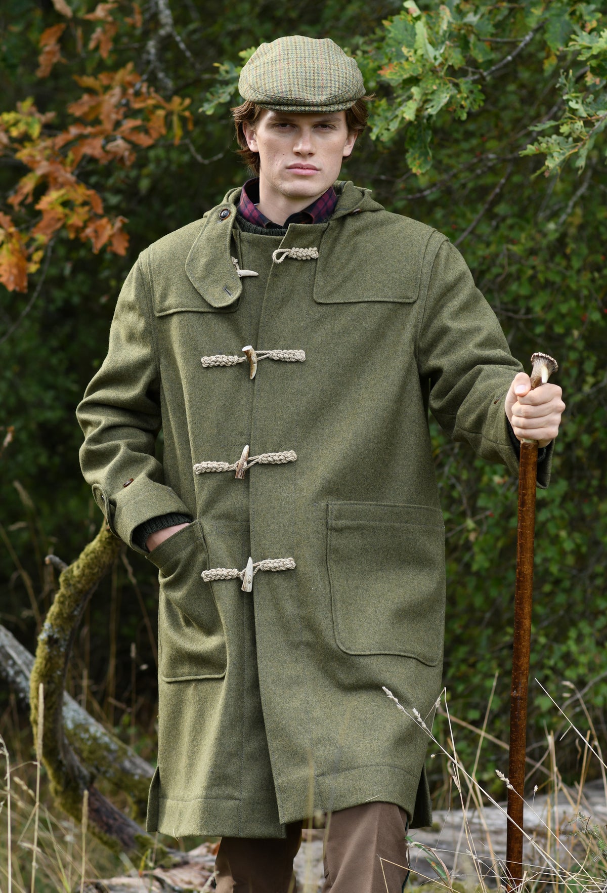 Dufflecoat, oliv