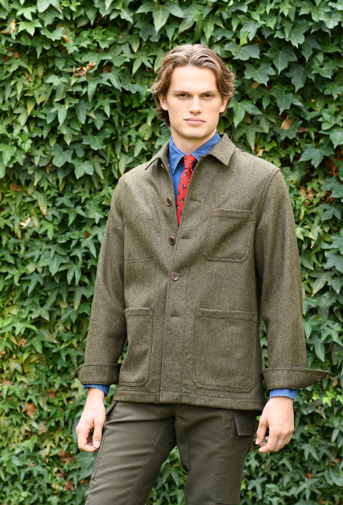 Chore Jacket Fischgrat Tweed Britisch