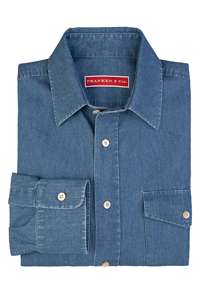 Hemd Jeans, blau