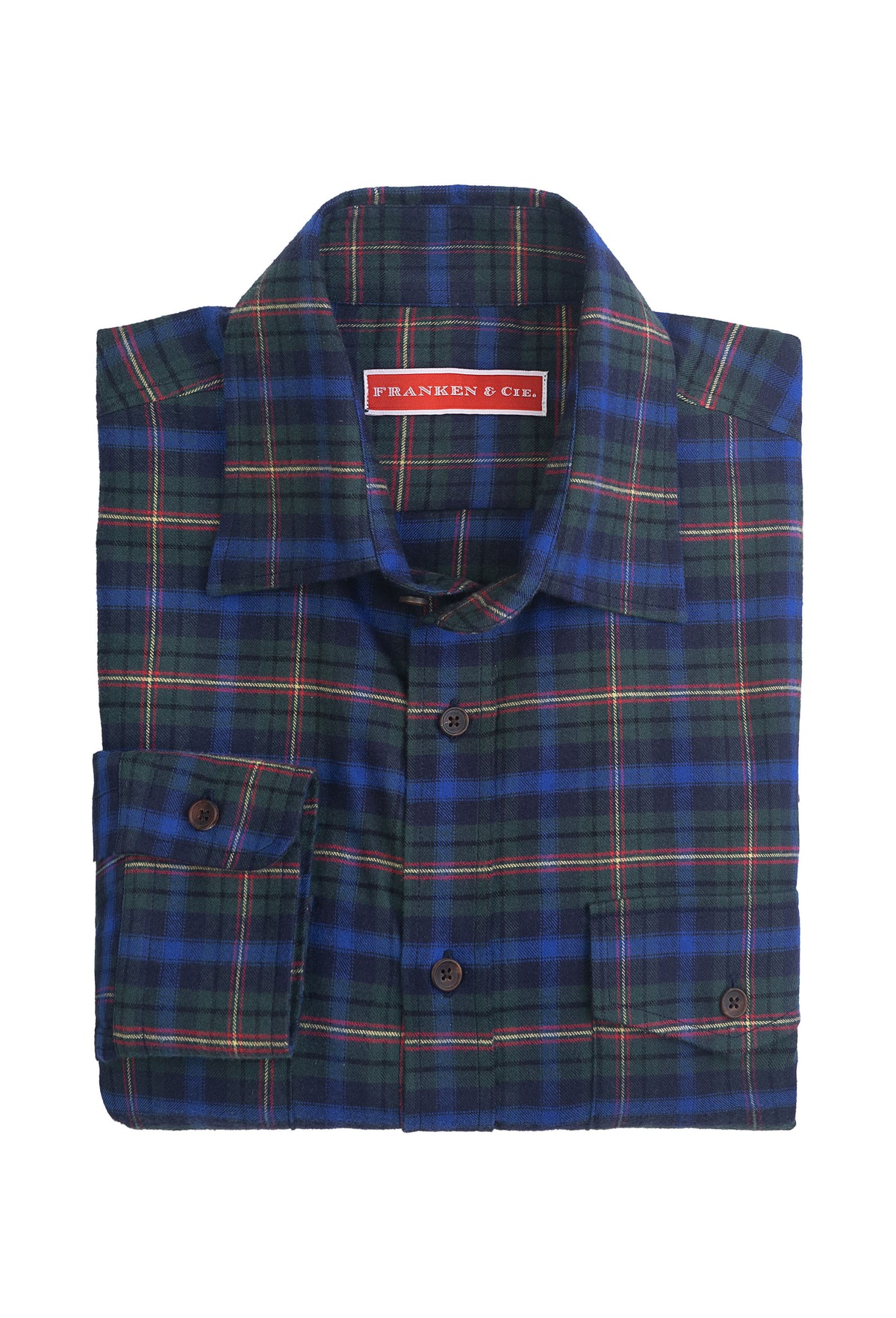 Hemd Flanell Karo blau