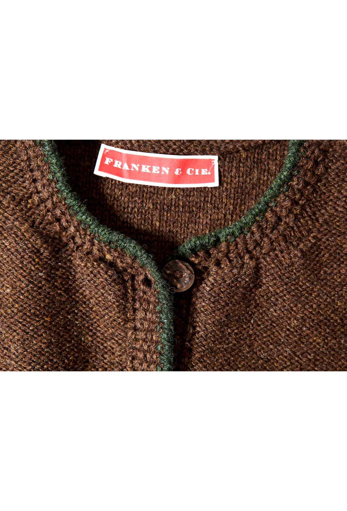 Strickweste Shetlandwolle, braun