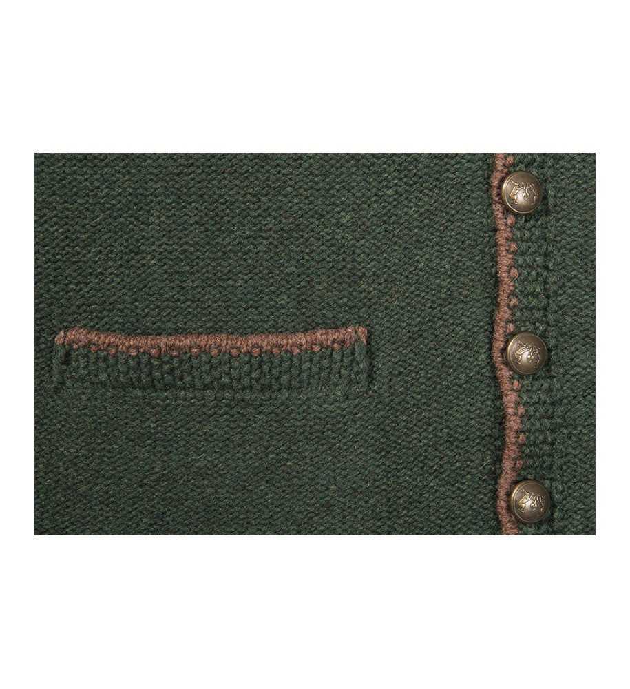 Strickweste Merinowolle, grün