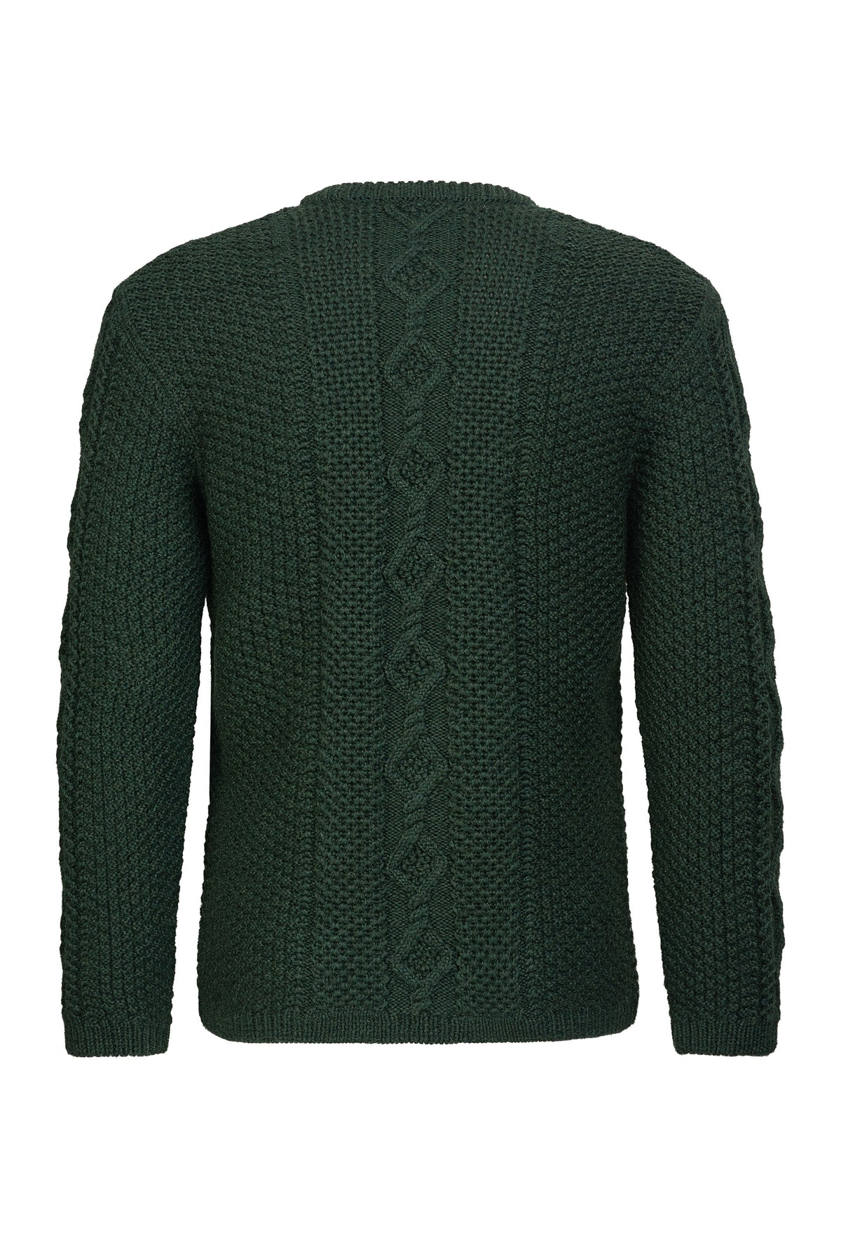 Strickjacke  Aranmuster, tannengrün
