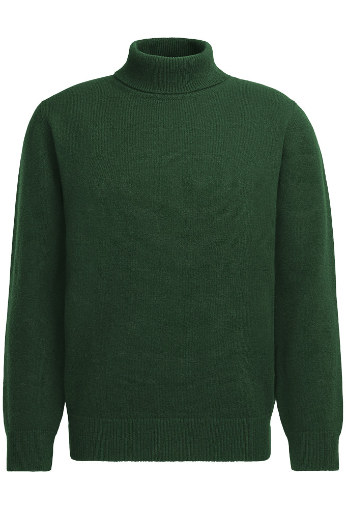 Rollkragenpullover 'Super Geelong', grün