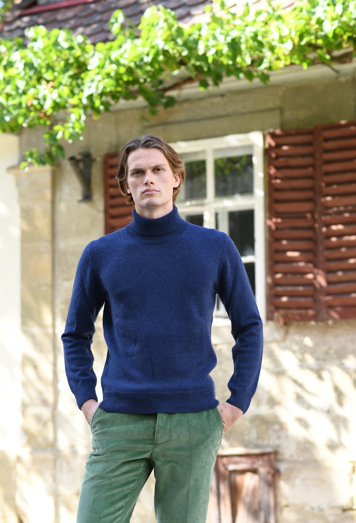 Rollkragenpullover 'Supergeelong', blau