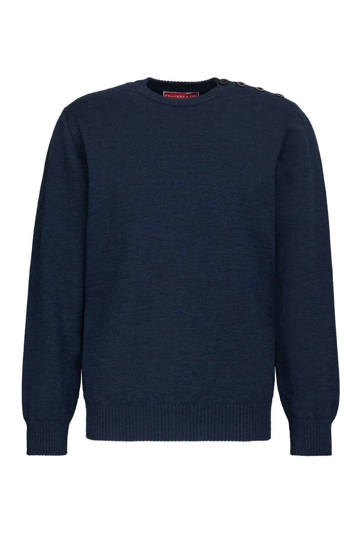 Pullover Schulterknöpfe, blau
