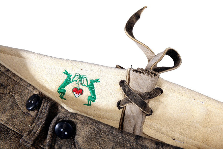 Lederhose Hirsch, sämisch