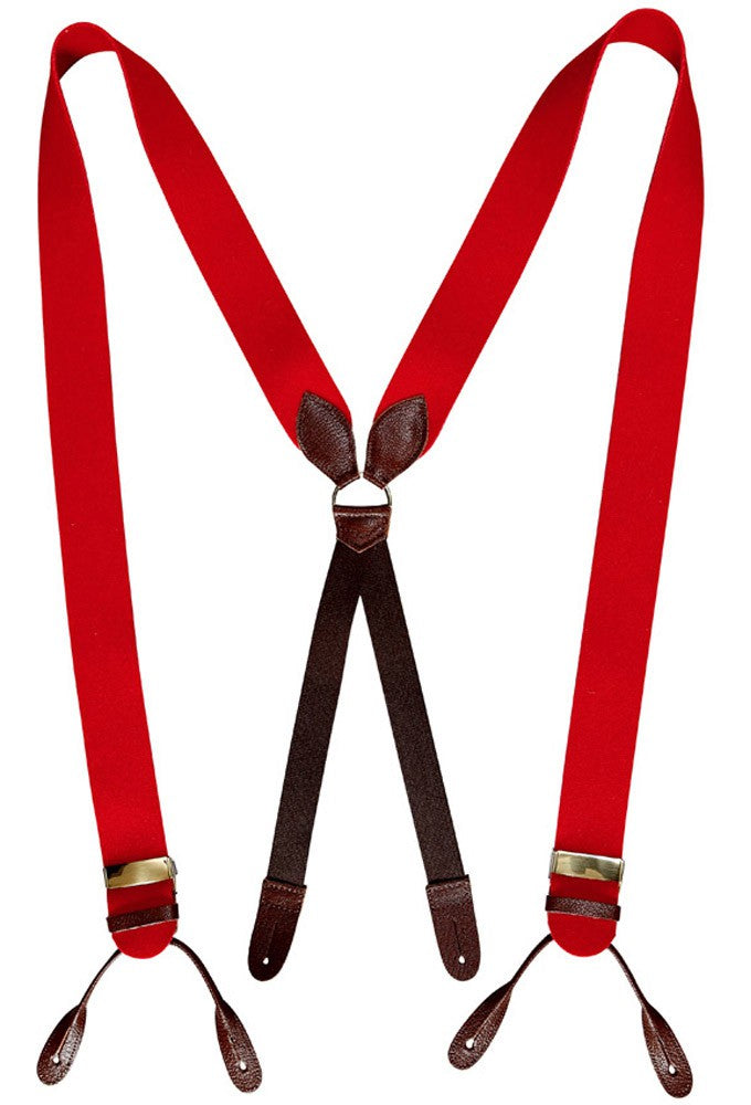 Hosenträger Filz, rot