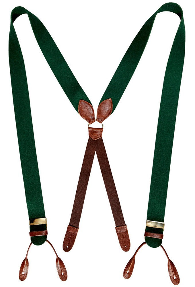 Hosenträger Filz, grün