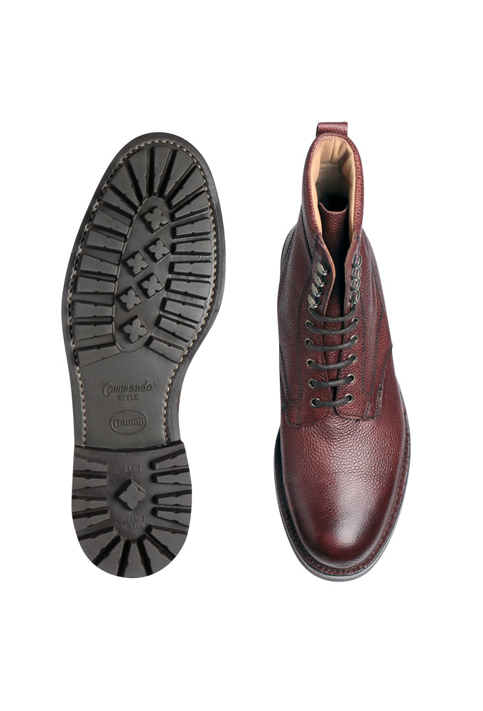 Schnürstiefel Rindleder, braun