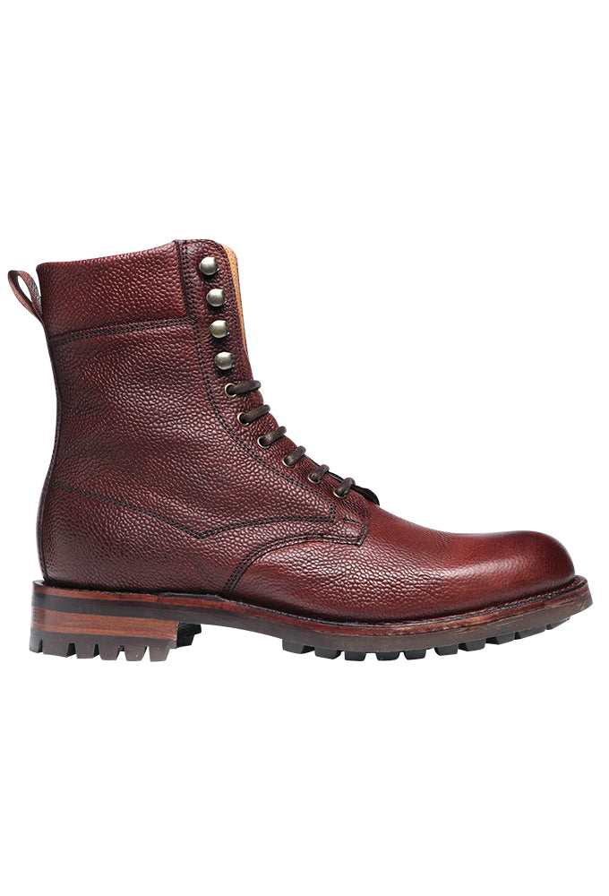 Schnürstiefel Rindleder, braun
