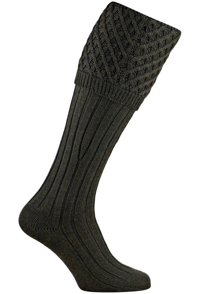 Gunsocks Zopfmuster, jagdgrün